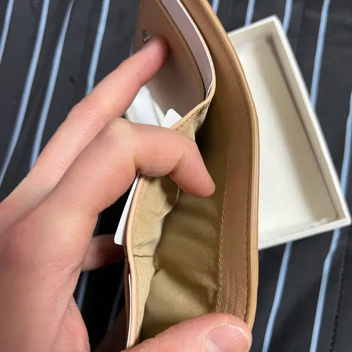 [BUNJANG] Maison Margiela Card Wallet / 마르지엘라 카드지갑 베이지 새상품