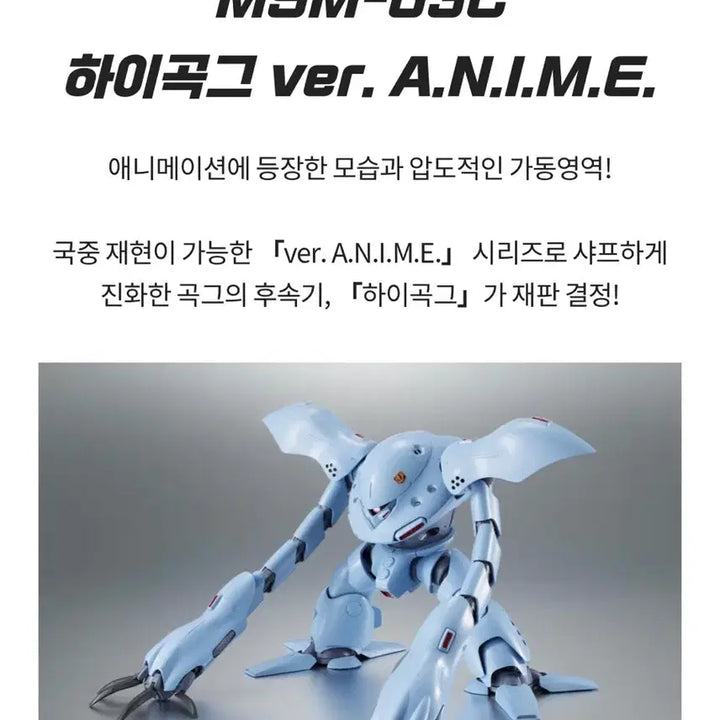 [BUNJANG] Bandai MS-03C High-Gogg Ver. A.N.I.M.E. Figure / 로보트혼 (SIDE MS) MSM-03C 하이곡그 ver. A.N.I.M