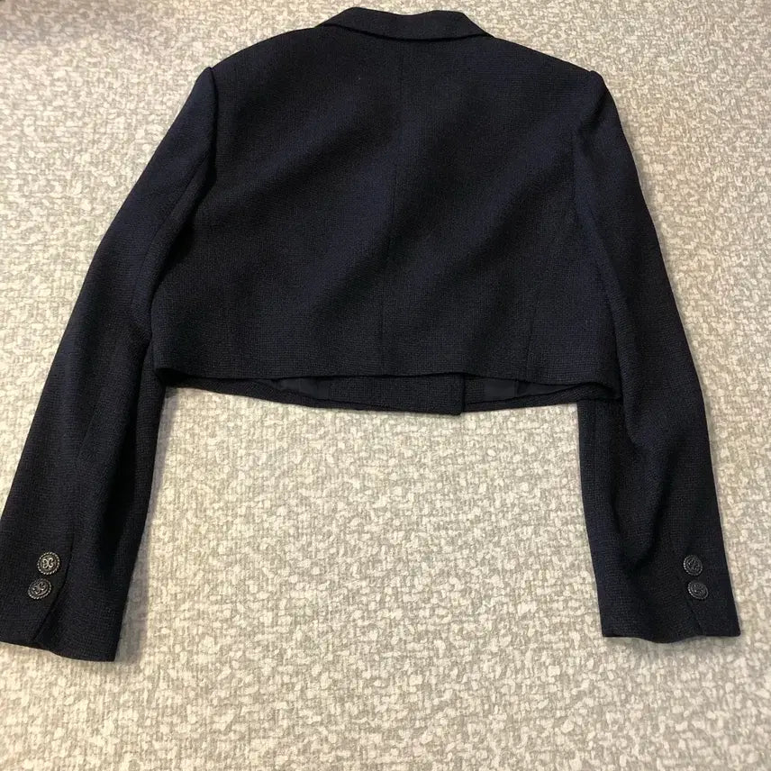 [BUNJANG] It MICHAA Tweed Crop Jacket - Dark Navy / 잇미샤 24년 트위드 크롭 자켓 하객룩 결혼식 올드머니룩 네이비