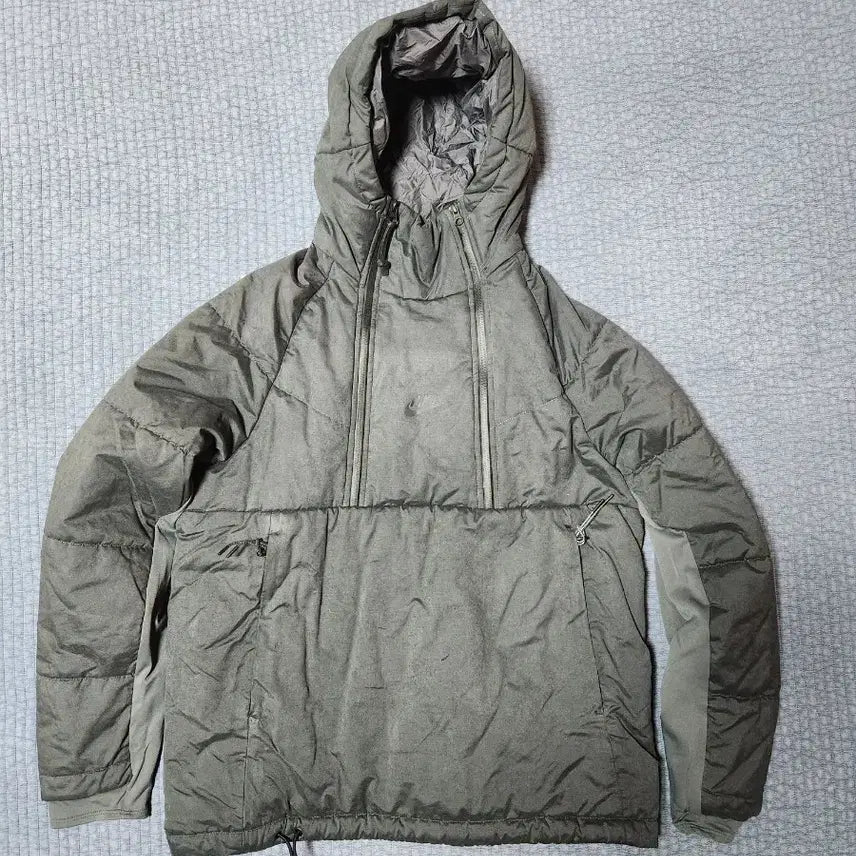 [BUNJANG] Nike NSW Tech Pack Padded Anorak Jacket - Gray (Size M) / 나이키 NSW 테크팩 패딩 아노락 필 자켓 진회색m사이즈 팔아요