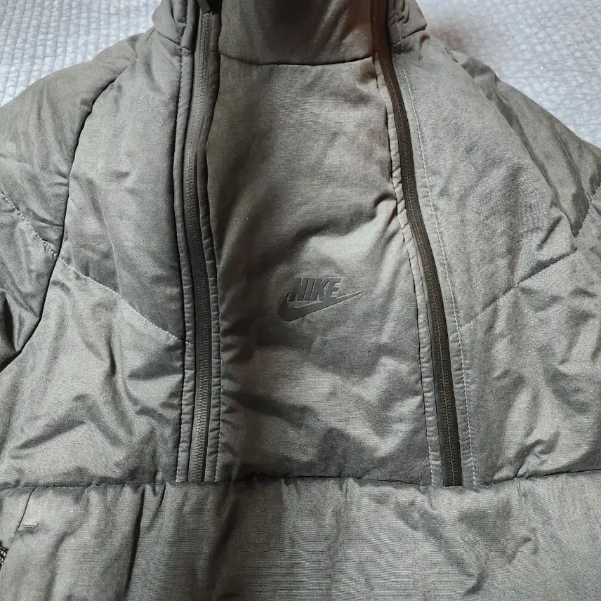 [BUNJANG] Nike NSW Tech Pack Padded Anorak Jacket - Gray (Size M) / 나이키 NSW 테크팩 패딩 아노락 필 자켓 진회색m사이즈 팔아요