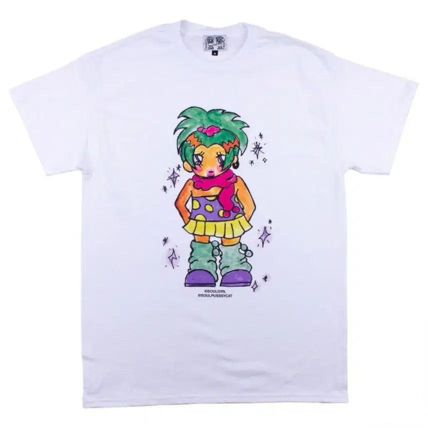 [BUNJANG] Niceghostclub Soul Food T-shirt / 나이스고스트클럽 소울푸시캣 반팔