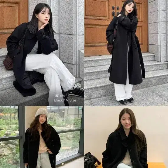 [BUNJANG] KIIMUIR Long Coat Black / <반값>키뮤어 롱코트 블랙