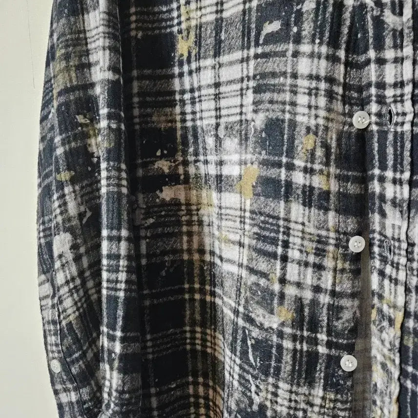 [SOLD OUT] R13 페인티드 체크셔츠 M사이즈