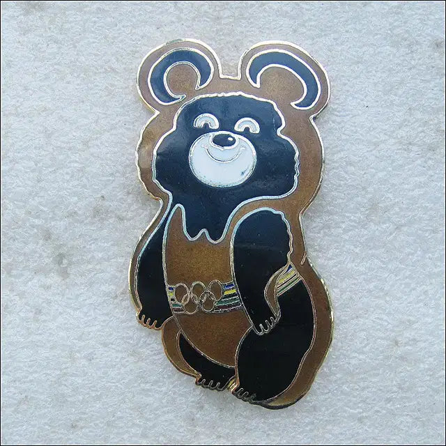 [BUNJANG] Moscow Olympics Misha Badge / 모스크바 올림픽 마스코트 미샤 대형 배지 (약 6.5cm) (79)