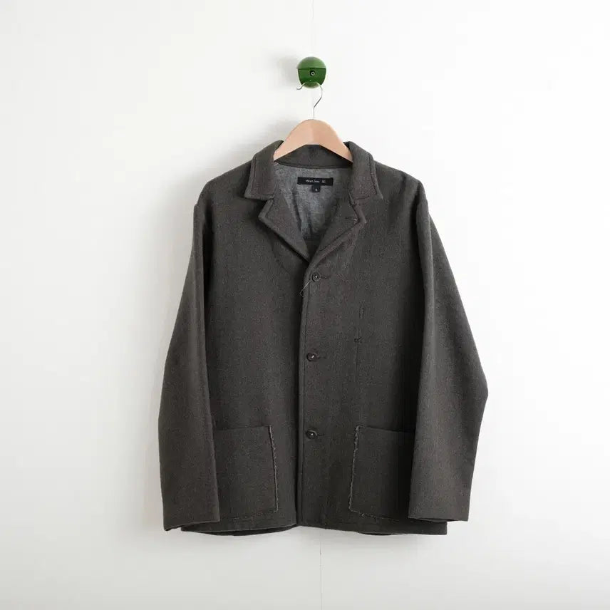 [BUNJANG] 45RPM Leather Button Wool Jacket / 45rpm 레더 버튼 울 자켓 5(105)사이즈