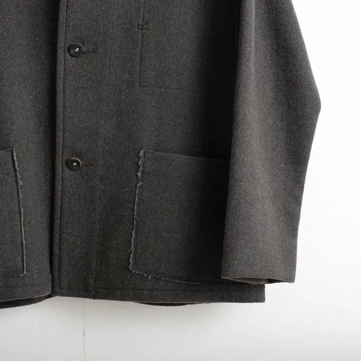 [BUNJANG] 45RPM Leather Button Wool Jacket / 45rpm 레더 버튼 울 자켓 5(105)사이즈