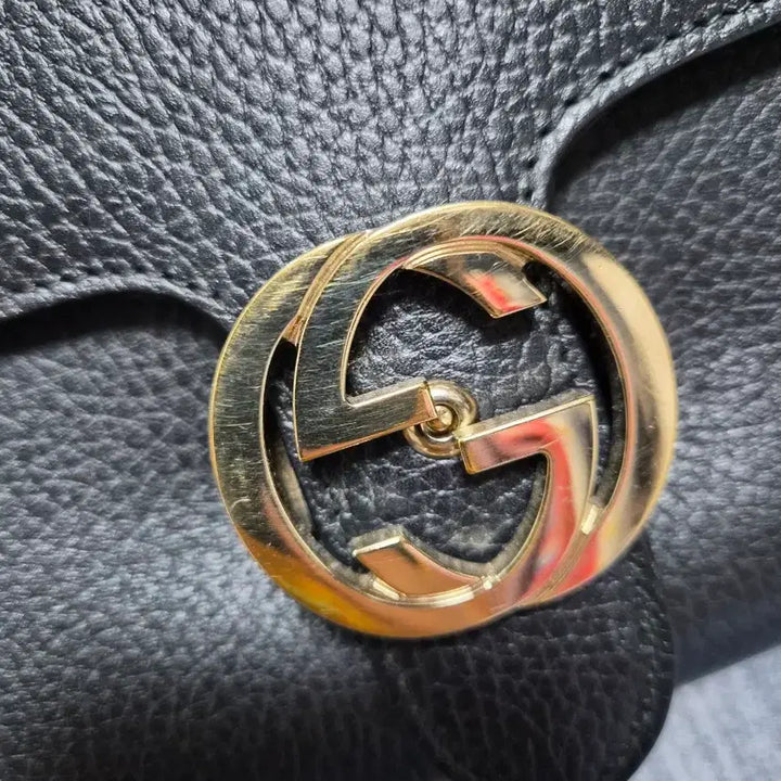 [BUNJANG] Gucci Interlocking Top Handle Tote Bag / 구찌 인터로킹 탑핸들 블랙 가방