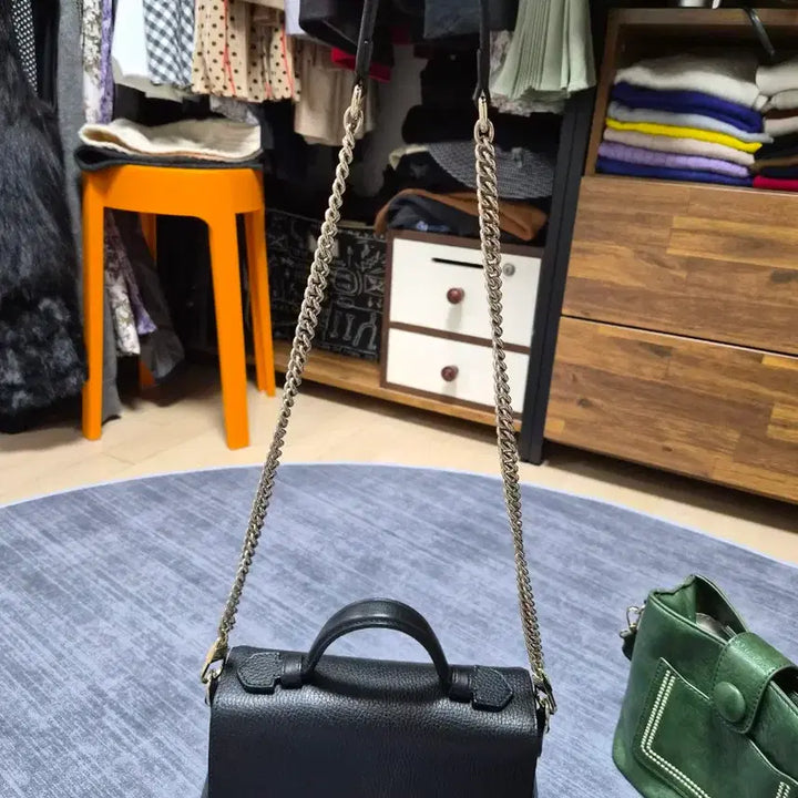 [BUNJANG] Gucci Interlocking Top Handle Tote Bag / 구찌 인터로킹 탑핸들 블랙 가방