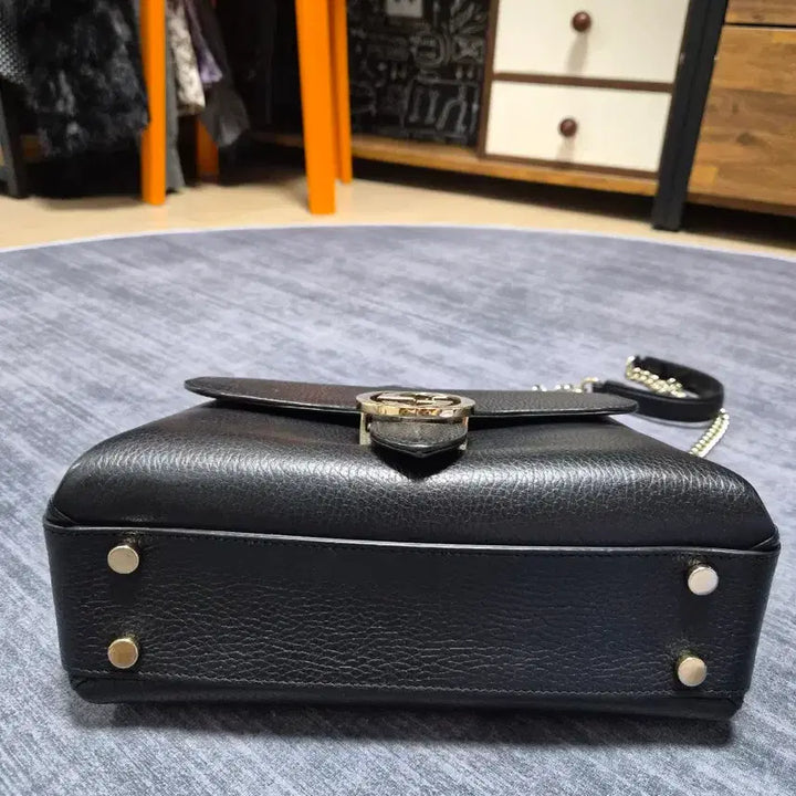 [BUNJANG] Gucci Interlocking Top Handle Tote Bag / 구찌 인터로킹 탑핸들 블랙 가방