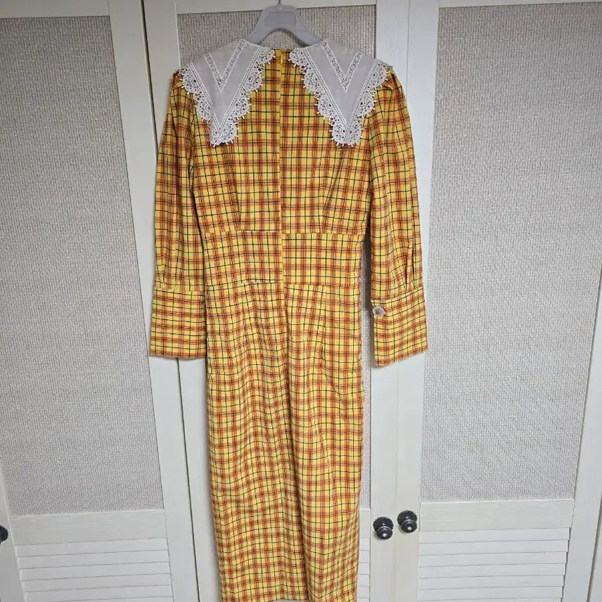 [BUNJANG] DINT Check Collar Dress / 딘트 DINT 체크 카라원피스