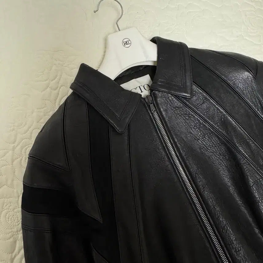 [BUNJANG] RECTO Lucas Leather Jacket M / 렉토 루카스 레더 자켓 M
