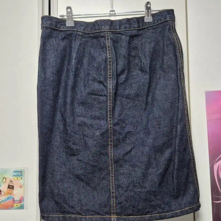 [BUNJANG] Vintage Denim Midi Skirt / 일본 빈티지 데님 미디 스커트_ H라인 진청 여성의류 벼룩