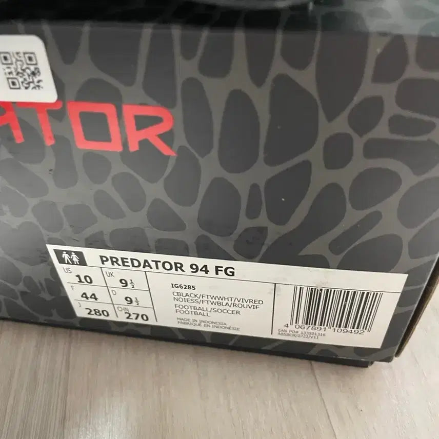 [BUNJANG] Adidas Predator 94 FG Soccer Cleats / 프레데터 94 FG 축구화 280