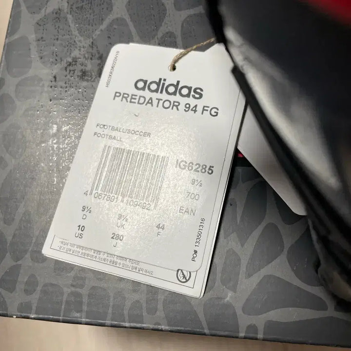 [BUNJANG] Adidas Predator 94 FG Soccer Cleats / 프레데터 94 FG 축구화 280