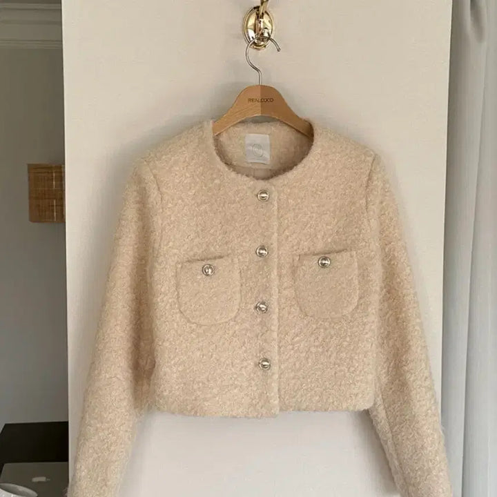 [BUNJANG] Tweed Jacket - Light Beige / 트위드자켓-라이트베이지