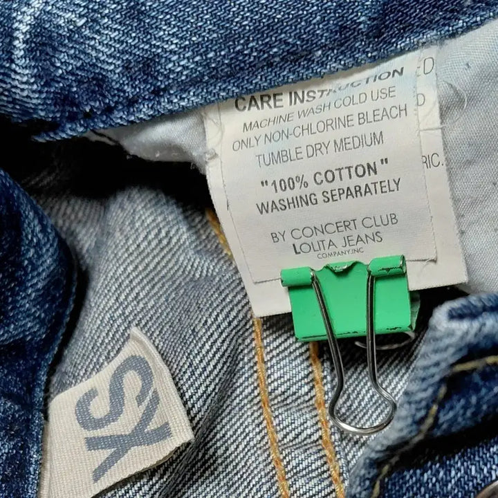 [BUNJANG] Lolita Jeans Sequin Star Applique Denim / [XS] 로리타 진(Lolita Jeans) 시퀸 스타 와펜 데님