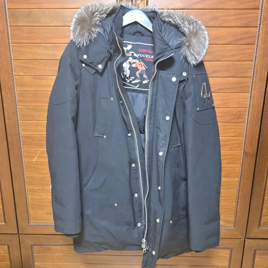 [BUNJANG] Moose Knuckles Stirling Black Fox Fur Padded Jacket L / 무스너클 스틸링 블랙 폭스퍼 패딩 L