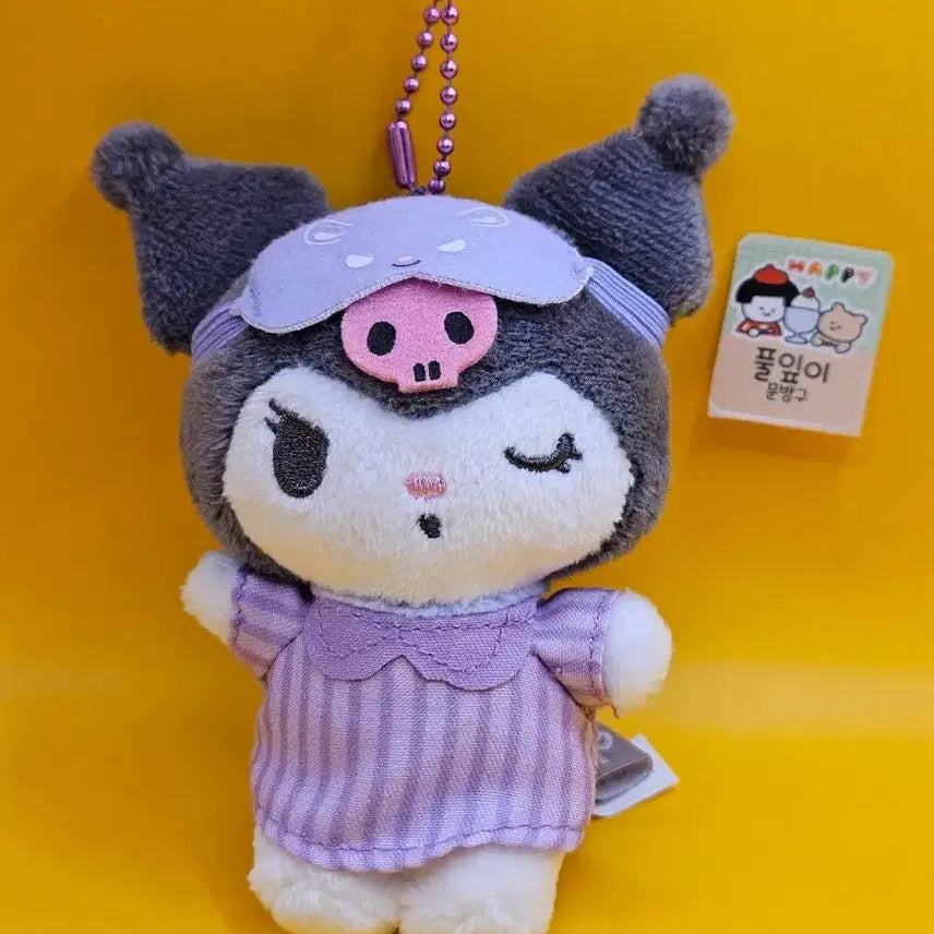 [BUNJANG] Sanrio Kuromi Pajamas Keyring / 쿠로미 잠옷 꿀잠 키링. 새상품