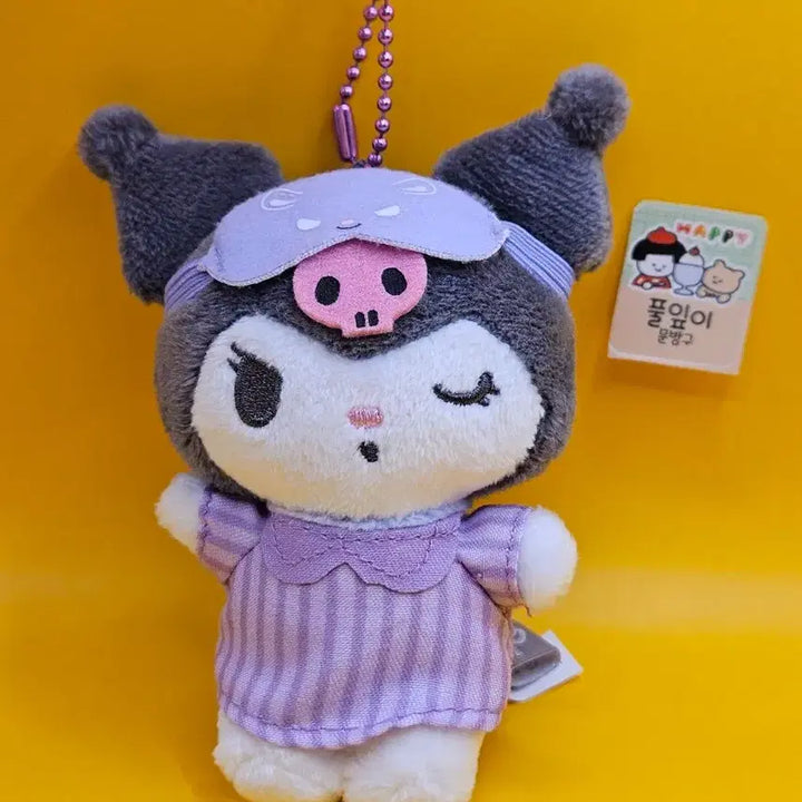 [BUNJANG] Sanrio Kuromi Pajamas Keyring / 쿠로미 잠옷 꿀잠 키링. 새상품