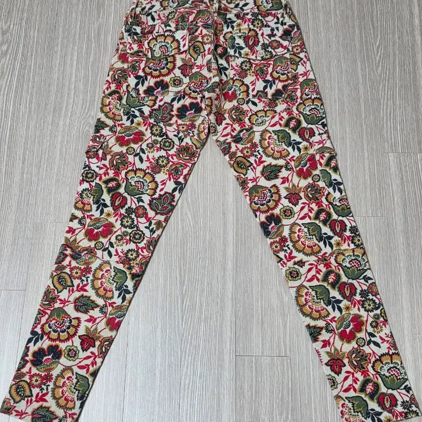 [BUNJANG] Roxy Floral Pattern Cargo Corduroy Pants / ROXY 카고골덴바지 여성팬츠[새상품]