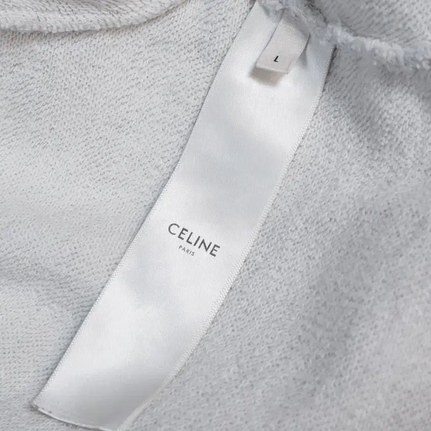 [BUNJANG] Celine Varsity Logo Cropped Sweatshirt / 셀린느 바시티 로고 크롭 스웻셔츠