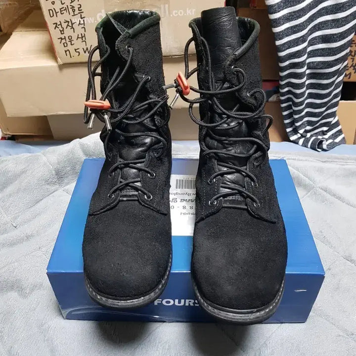 [BUNJANG] Military Combat Boots 255M / 해병대 개선 봉합화 전투화 군화 255M 판매