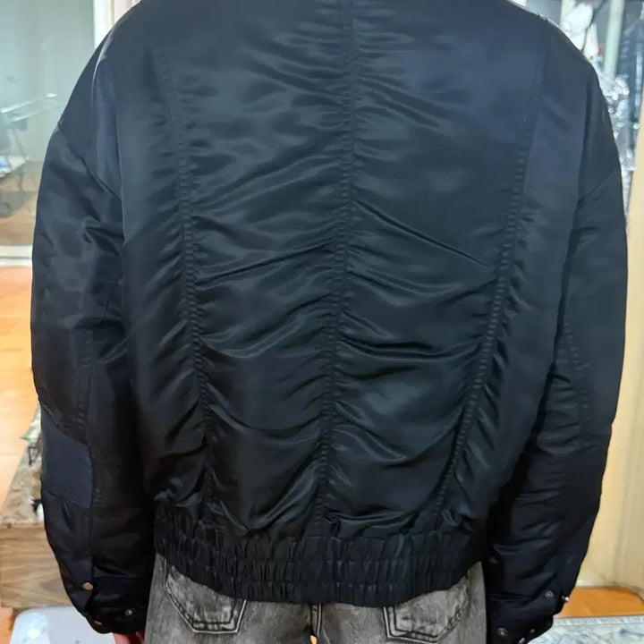 [BUNJANG] ELMOOD Suzuki Quilted Motorcycle Jacket (Black/46) / 엘무드 - 스즈키 퀼티드 모터사이클 자켓 (블랙/46)