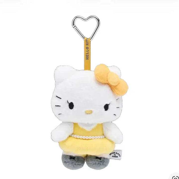 [BUNJANG] Jisoo x Hello Kitty Plush Keyring Yellow / 지수x헬로키티 플러시 키링 옐로우
