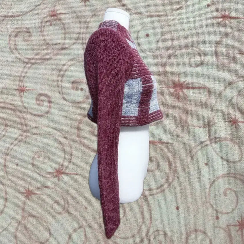 [BUNJANG] Lily Brown Red Velvet Crop Knit Top / Lily Brown 히메갸루 오네갸루 레드벨벳 솜사탕 크롭 니트
