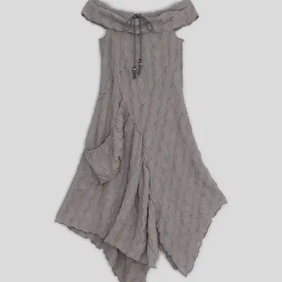 [BUNJANG] Hug Your Skin Off-Shoulder Drawstring Dress - Pink / 허그유어스킨 드로우 스트링 오프숄더 드레스 핑크