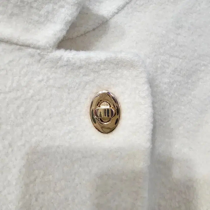 [BUNJANG] Maje Boucle High Neck Belted Half Coat Jacket / 한섬 마쥬 부클 하이넥 벨티드 하프 코트 재킷 55