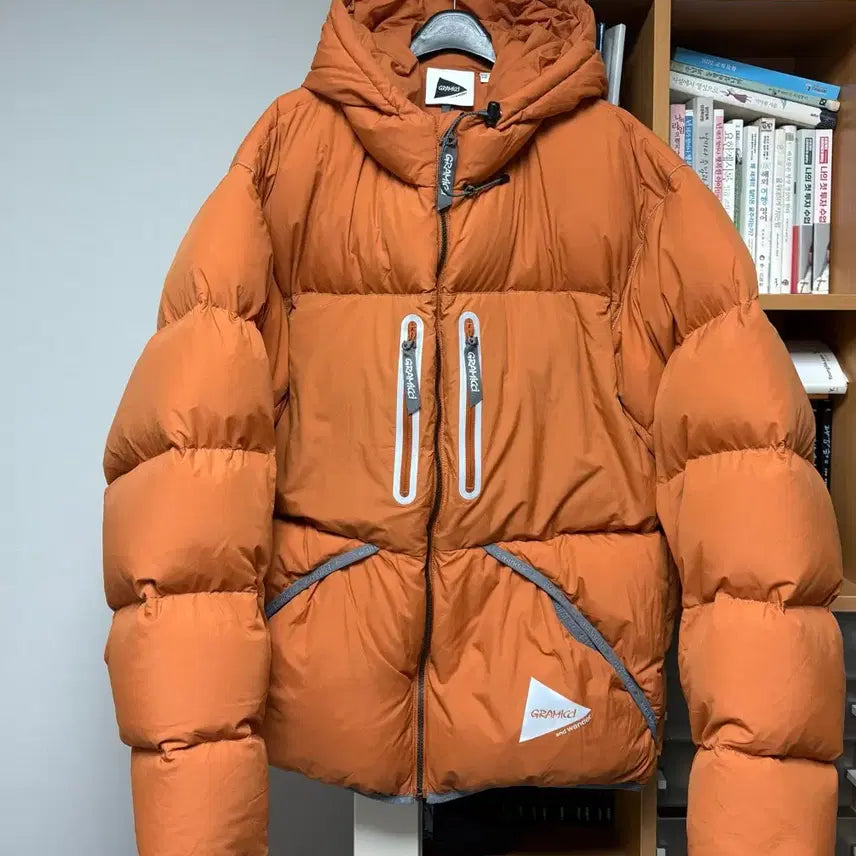 [BUNJANG] Gramicci And Wander Puffer Jacket Orange / (아시아 2XL, US XL) 그라미치 앤드원더 푸퍼 자켓 오렌지