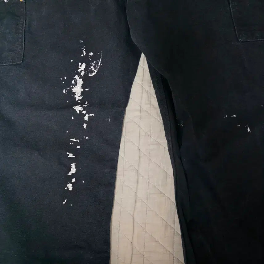 [BUNJANG] Carhartt B01 BLK Work Pants / [38] 빈티지 칼하트 더블니 B01 BLK 워크팬츠 페인팅 크롭 BK4