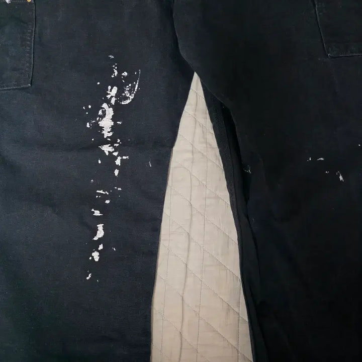 [BUNJANG] Carhartt B01 BLK Work Pants / [38] 빈티지 칼하트 더블니 B01 BLK 워크팬츠 페인팅 크롭 BK4