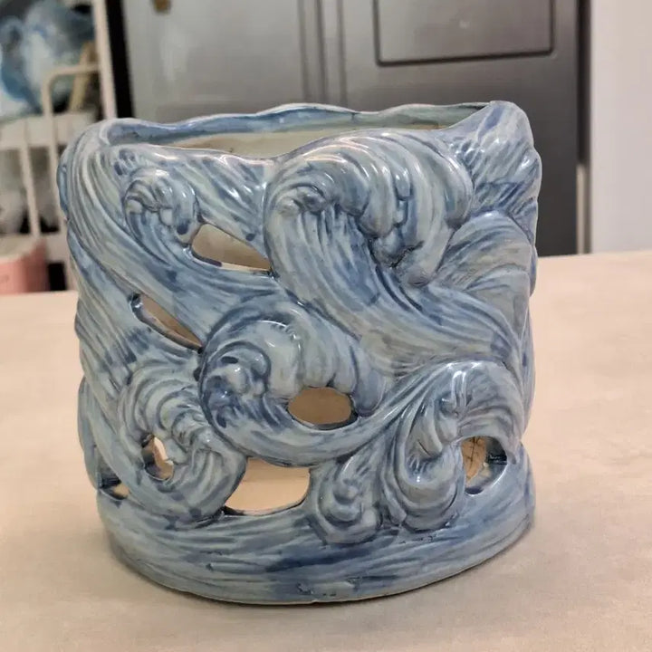 [BUNJANG] Celadon Porcelain Fish Motif Pen Holder / 도자기 필동