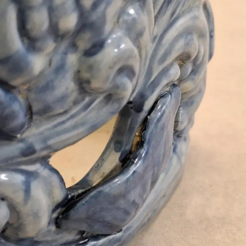 [BUNJANG] Celadon Porcelain Fish Motif Pen Holder / 도자기 필동