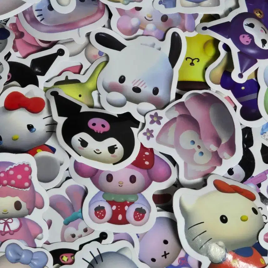 [BUNJANG] Sanrio 3D Sticker / 산리오 3D 스티커 100장