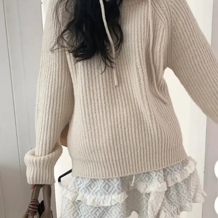 [BUNJANG] Bae173 Baraclav Hood Knit / 에이블리바라클라바 후드니트