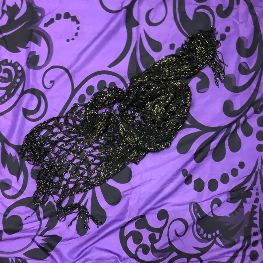 [BUNJANG] Grunge Mesh Shawl / (시즌세일)대대장템 머플러 그런지 락시크 펑크 블랙 망사 숄