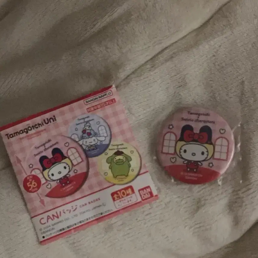 [BUNJANG] Sanrio Hello Kitty Tamagotchi Collaboration Can Badge / 일본 정품 산리오 다마고치 콜라보 캔 뱃지 헬로키티
