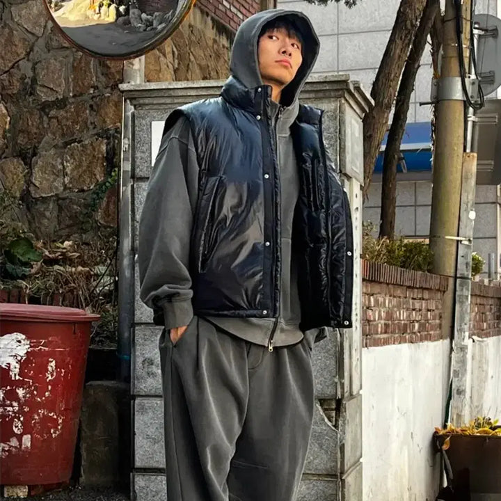 [BUNJANG] WMC Glossy Down Vest / WMC 글로시 다운베스트 패딩조끼 무신사 눕시 700 노스페이스