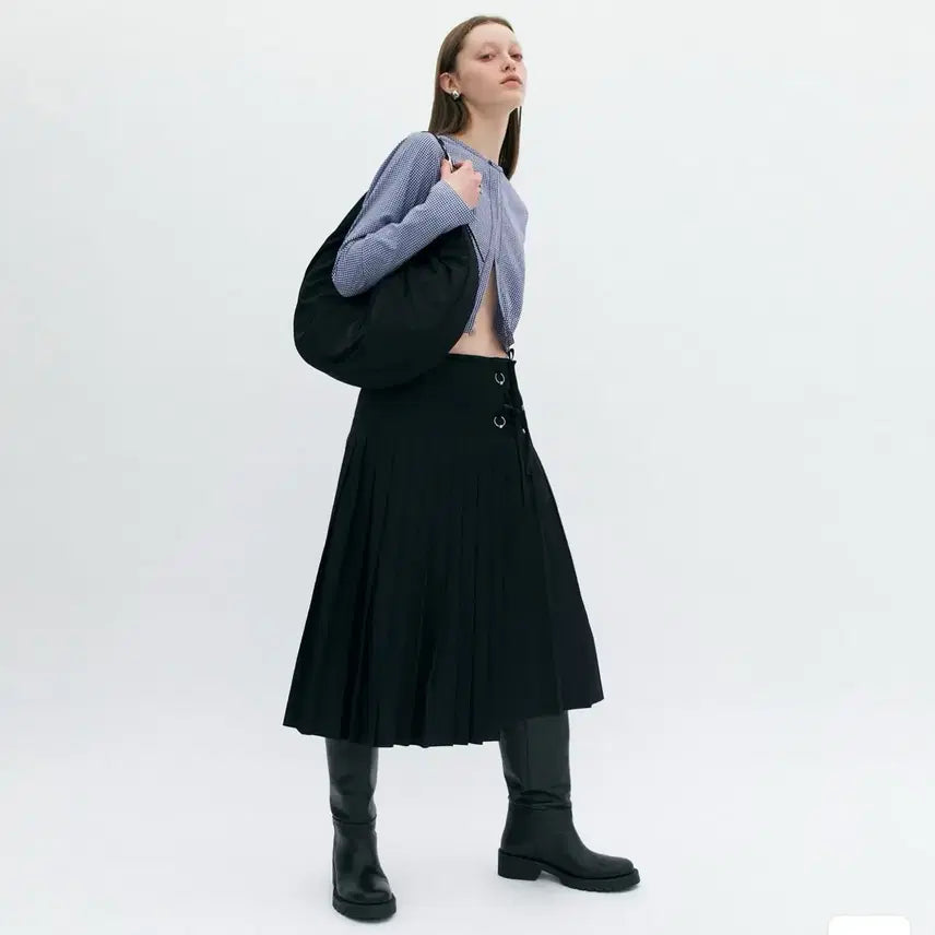 [BUNJANG] yunse Belted Shirring Shoulder Bag / yunse 벨티드 셔링숄더백
