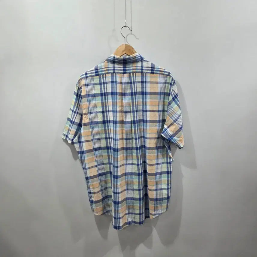 [SOLD OUT] 브룩스브라더스 버튼다운 체크 반팔셔츠 XL