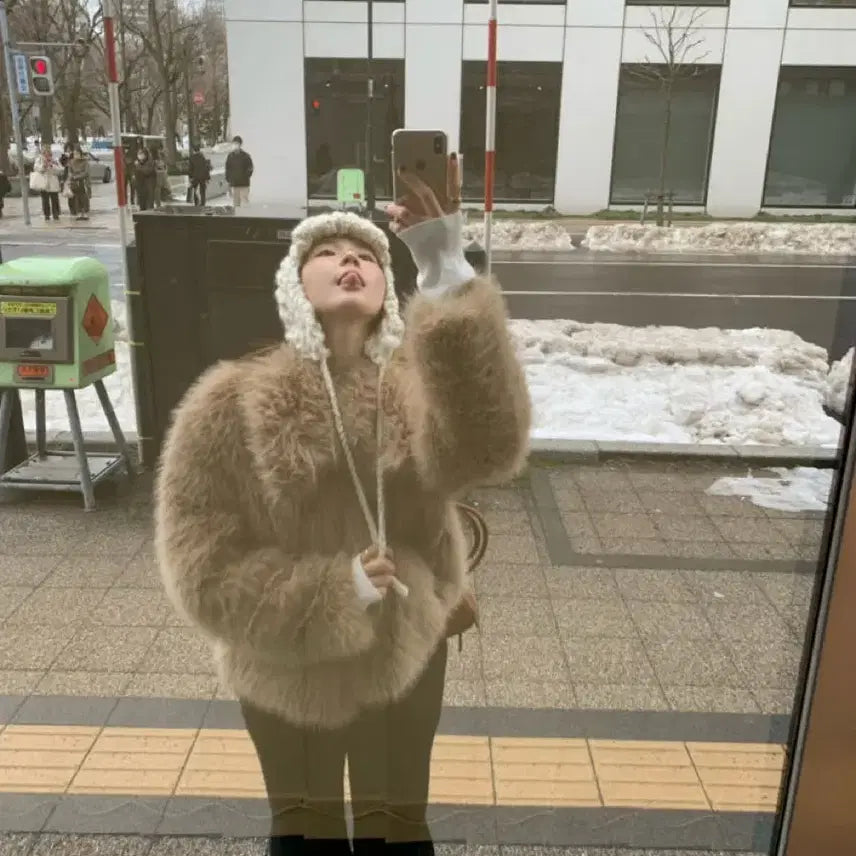 [BUNJANG] Arude Lena Faux Fur Jacket / 아루드 레나 퍼자켓