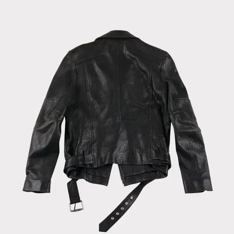 [BUNJANG] Vintage Lambskin Leather Biker Jacket / [여성 S] 빈티지 양가죽 라이더 자켓