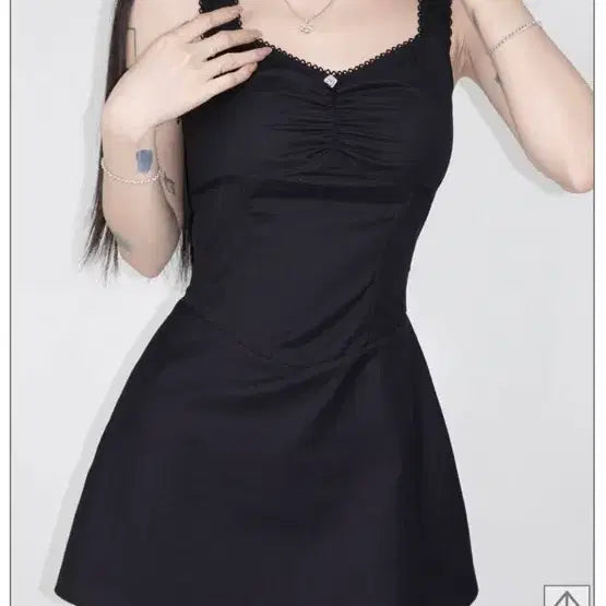 [BUNJANG] Pale Jade Slip Dress - Black / 페일제이드 슬립 원피스 / 블랙