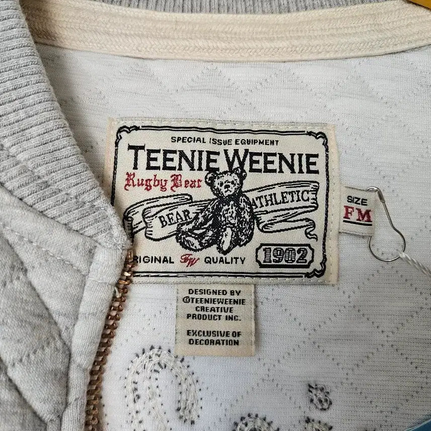 [BUNJANG] Tini Wini Quilted Embroidered Stadium Jacket / 티니위니 퀼팅 자수 아구점퍼 스타디움 자켓 여성 90사이즈 (새제품)