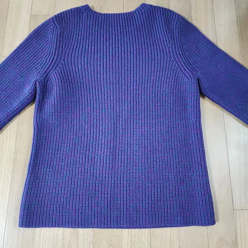 [BUNJANG] Sandro Wool Knit Sweater / 산드로  골지 울 니트 스웨터 100 보라