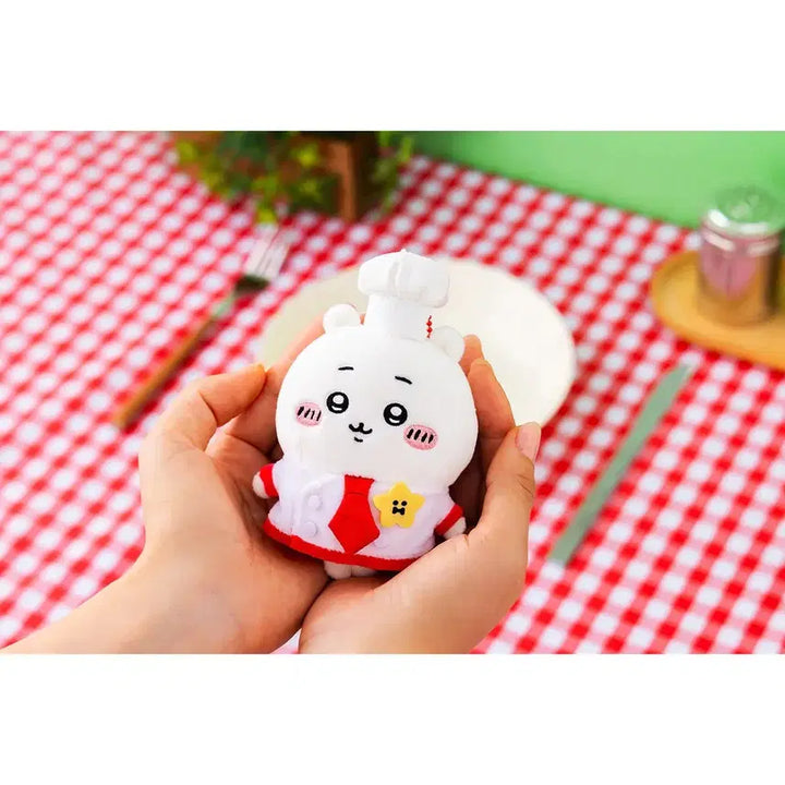 [BUNJANG] Chiikawa Market Chef Hachiware Plush Keyring / 치이카와 마켓 레스토랑 쉐프 요리사 하치와레 인형 누이 키링